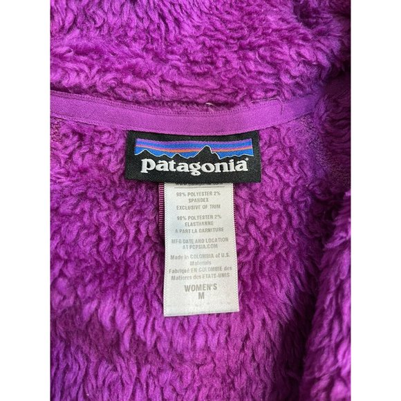 Patagonia Women'S R3 Hi-Loft Hoody Jacket Purple Sz Medium Zip Front - Picture 7 of 12